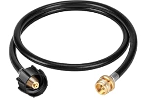 Suppmen Propane Regulator Hose, 4FT Propane Adapter 1lb to 20lb, Propane Adapter Hose, Propane Tank Adapter for Buddy Heater, Gas Grill, Camping Stove to a Refillable Bulk Propane Cylinder.