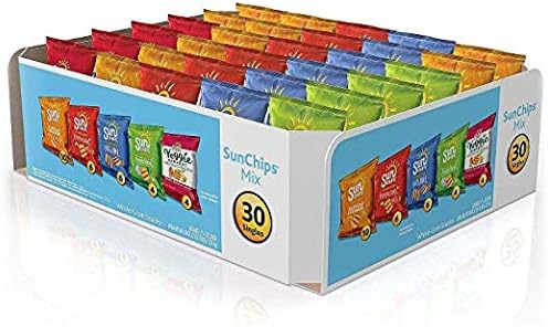 SunChips Multigrain Chips Variety Pack 5 Flavor 30 Count
