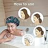 Satin-Bonnet-Shower-Cap-for-Women-Long-HairLarge-Shower-Cap-for-kids-Sleep-Cap-Hair-Bonnet-Reusable-Shower-Hat-Double-Layer-Waterproof-Bath-Hair-Cap-Girls-Head-Cap-Ladies-Spa-Salon Satin Bonnet Shower Cap for Women Long Hair,Large Shower Cap for kids Sleep Cap Hair Bonnet Reusable Shower Hat Double…