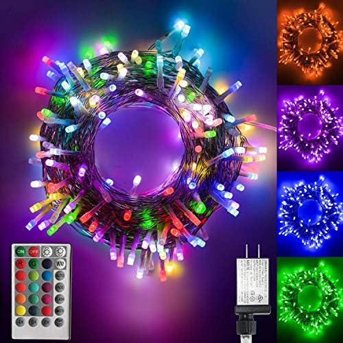 Coloration Altering led Christmas Lights, 200 LED 66ft Plug in Powered RGB String Lights with Distant Management for Bed room Wedding ceremony Get together Christmas Tree Indoor Out of doors Decorations-16 Colours