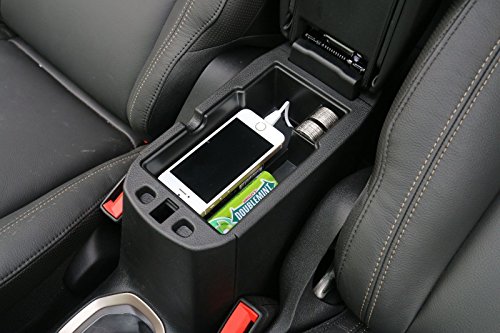 FMtoppeak Black Car Armrest Storage Box for Jeep Renegade 2015Up 1pcs - Thumbnail 3