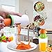 Handheld Vegetable Spiralizer and Manual Juicer, 2 in 1 Kitchen Gadget Vegetable Spiral Slicer Grater Cutter + Lemon Citrus Squeezer Orange Juicer Orange Juice Extractor