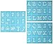 Martha Stewart Crafts Chalkboard Silkscreens (9 by 7.5-Inch), 33549 Bodoni Alphabet (Set of 3)