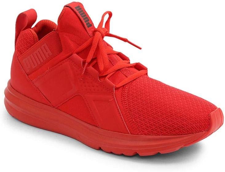 tenis puma cano alto vermelho