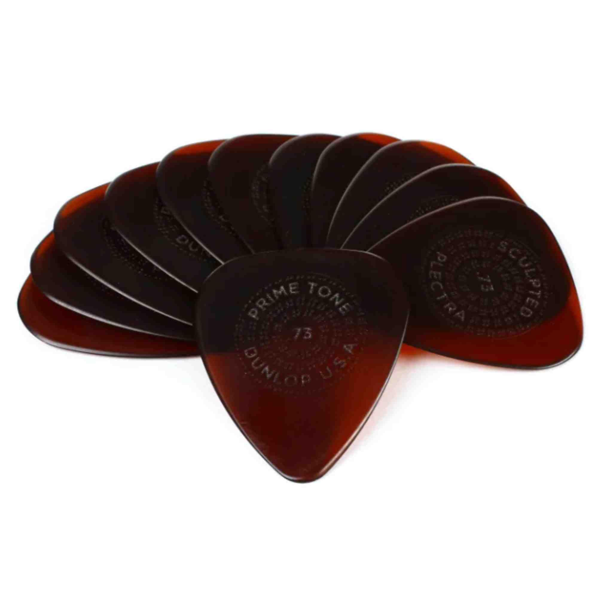 Jim Dunlop Primetone Standard .73mm Sculpted Plectra (Grip) - 12 Pack