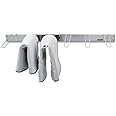 Hydrocollator 00-4016 Wall-Mounted Towel Rack, 13 Hooks, 33" Length x 2" Width