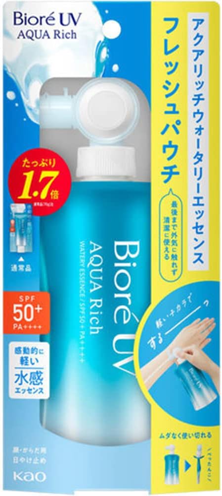 Biore UV Aqua Rich Watery Essence Pouch 120g SPF50+ PA++++ Sunscreen