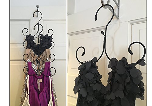 Non-Slip Cascading Hanger -- Curly Hanger for Tank Tops, Lingerie, Swimsuits, Life Jackets and Accessories by Boottique (Set of 5)