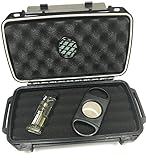 Sigara Private Collection Cigar Travel Humidor Cutter Single Torch Cigar Gift Set