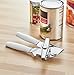 Swing-A-Way Portable Can Opener, Features an Ergonimic Handle for Optimal Comfort, and Built-in Bottle Opener for a 2-in-1 Tool, Durable Cutting Wheel, White