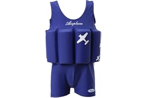 ELUCKFACE Baby Kids Floatation Suit Float One-Piece Swimwear Buoyancy for Girls Boys 1-8Years