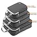 Set of 3 Gonex Packing Cubes, Clothing Compression Cube Extensible Storage Bags Organizers(Grey)