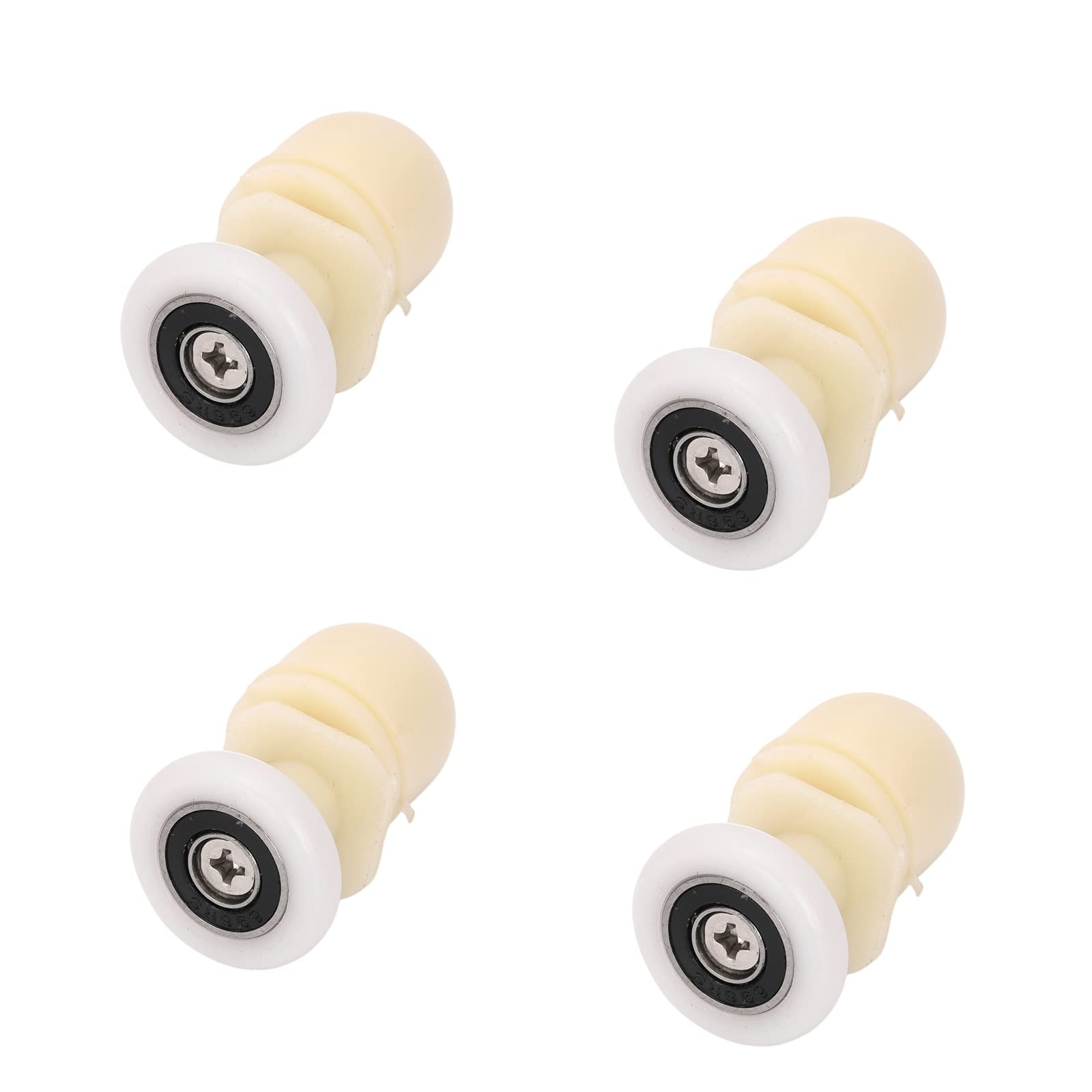 Ruimou 4Pcs Shower Door Rollers 25mm for Bathroom Bearing Pulleys/Runners/Eccentric Wheels Replacement (4, 25mm)