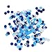 Mybbshower Tissue Paper Wedding Confetti in Blues White Silver for Boys Birthday Party Bridal Baby Shower Table Decor 25 mm Pack of 5000