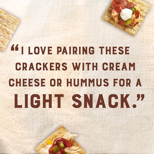 TRISCUIT ROASTED GARLIC WHOLE GRAIN WHEAT CRACKERS, SNACK CRACKERS, LUNCH SNACKS, FAMILY SIZE, 12.5 OZ