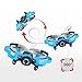 AICase Mini RC Quadcopter Drone, 2.4Ghz 6-Axis Gyro 4 Channels JXD 512W Helicopter Headless Mode UFO With 0.3MP Camera, Blue Bee (Blue/With WIFI)