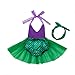 belababy 24M Toddler Girls Mermaid Romper Tutu with Headband Outfit
