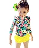 Baby Girls Three Pieces Floral Sun Protection