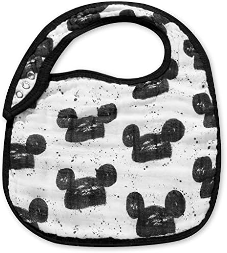 100% Organic Cotton Bib with Adjustable Front Closure (Modern Mouse)