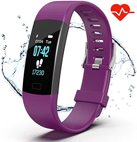 Apirka Fitness Tracker HR, Activity Tracker Watch with Heart Rate Monitor, IP67 Waterproof Pedometer. Sleep Monitor, Step Counter, Calories Counter for Android & iPhone