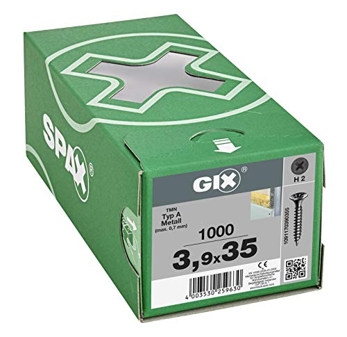 SPAX 1091170390355 GIX-A Schnellbauschrauben, schwarz – Bild 6