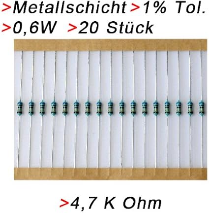 Produktbild von 3120Stück 156 Werte (1 ~10M Ohm) 1/4W 1% Metallschicht Widerstand