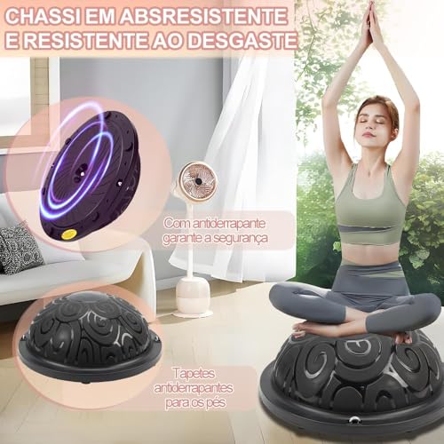 58*58*25cm, Meia Bola Suiça Equilíbrio Balance Dome Ball para Pilates Yoga, Meia Bola Suíça Tipo Ball Exercícios de Solo Equilíbrio Fortalecimento Muscular Pilates Yoga, Meia Bola Balance, Dome Ball