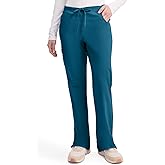 Dickies Scrubs for Women - Flare Leg Cargo Scrub Pants with Drawstring Waist & 6 Pockets, Medical Uniform - 86206