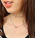 SUNSCSC Tiny Delicate Love Heart Multilayer Choker Statement Bib Necklace for Women Set (Silver)