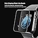 Apple Watch Screen Protector 42mm for Series 3 /2/1 Scratch Resistant Full Coverage Protective Tempered Glass HD Film Glass Bumper Case with 3D Curved Edge iwatch Anti-Bubble Clear Cover Accessories
