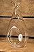 Hinterland Trading Hanging 7" Large Teardrop Glass Globe Terrarium Perfect for Air Plants