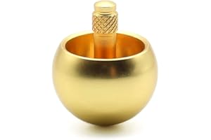 ciyeu Tippe Top Metal Flip Over Top Stainless Steel Top Amazing Toy, Golden