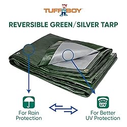 TUFFBOY Tarps Heavy Duty Waterproof 8x10