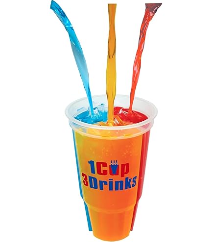 Amazon.com: WesCup  World's First Ever 3-Compartment Reusable Souvenir  Drinking Cup with 3 Straws for Hot and Cold drinks, BPA free, Dishwasher  Safe - 24oz : Home & Kitchen