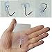 Nicedec 4-Pack 17.6 Pounds (Max) Heavy Duty Hooks Pack, Nail Free Transparent Ceiling Hook for Home and Office, No Surface Damage Wall Hooks, Waterproof and Oilproof [Not Recommended for Painted Wall]