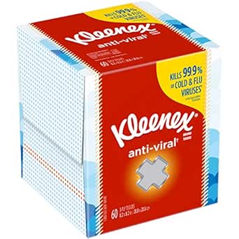 Kleenex Pañuelo facial antiviral, blanco 27 por caja : Amazon ...