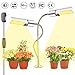 LED Grow Light for Indoor Plants, KeShi 45W 90 LEDs Sunlike Full Spectrum Grow Lamp, Auto On/Off, 2 Heads Grow Light Bulbs 5 Dimmable Levels 3H/9H/12H Timer, 360 Degree Gooseneck with 3 Switch Modes
