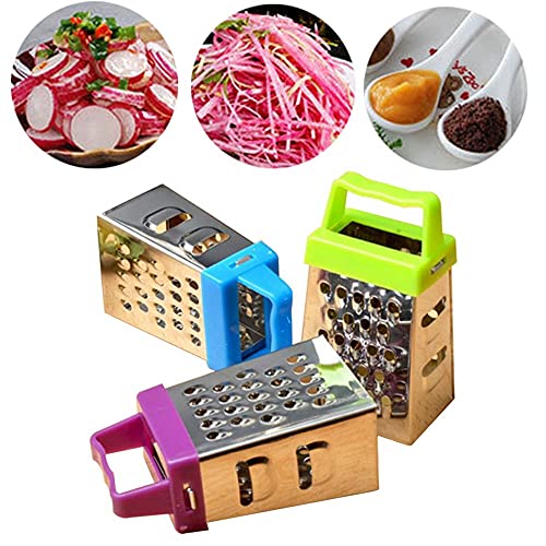 Baitu Mini Box Grater, Manual 4Sided Stainless Steel Grater with