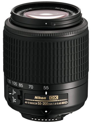 Nikon 55-200mm f/4-5.6G ED AF-S DX Autofocus Zoom Lens - International Version (No Warranty)