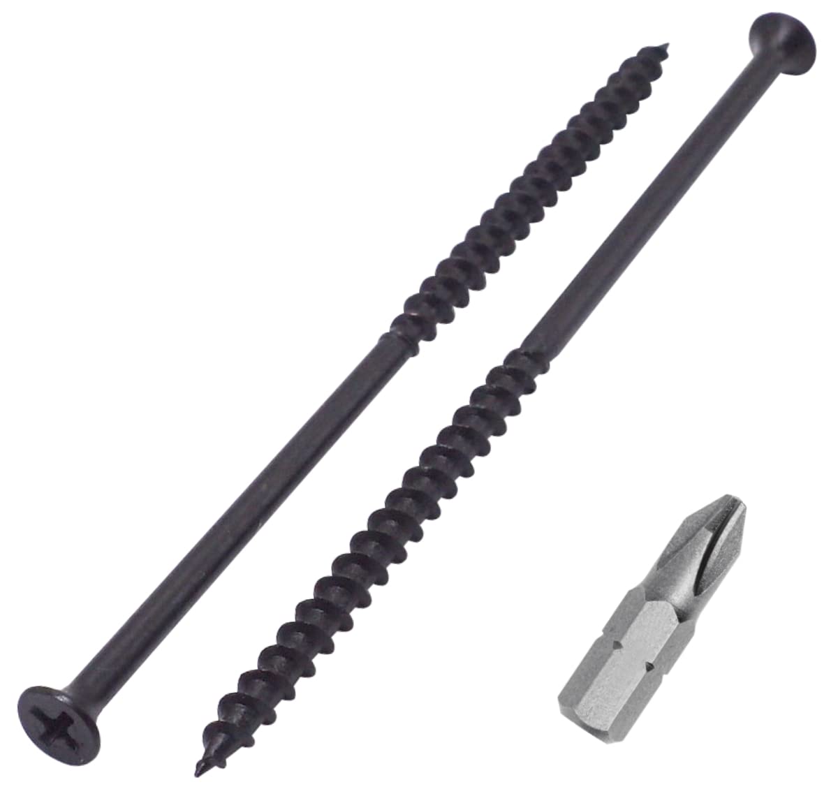 SKIR'CO (80 pcs) Black Phosphate Finish 4.8 x 120 mm Drywall Screws, Wood Screws, Phillips Bugle Head, Plasterboard Screws