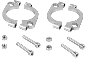 LIVOCCUR 2.5 inch Split Flange Repair Kit,2 Packs Exhaust Flange Flat Split Flange Repair Replacement Kit with 2 Bolts