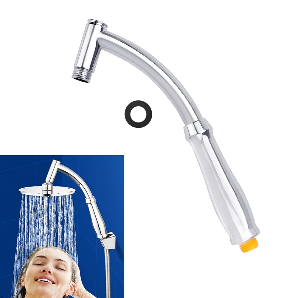 ANTHYTA Shower Extension Arm,Rainfall Shower Extension Replacement,Showers Head Extender,Plastic Showers Head Extension,Easy to Fit,Adjustable Shower Arm for Bath Rain Shower Head