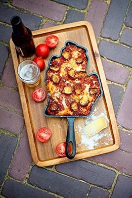 American Skillet Company "Art of the State" Michigan Pre-Seasoned Cast Iron Skillet, Made in the USA and Heirloom Quality