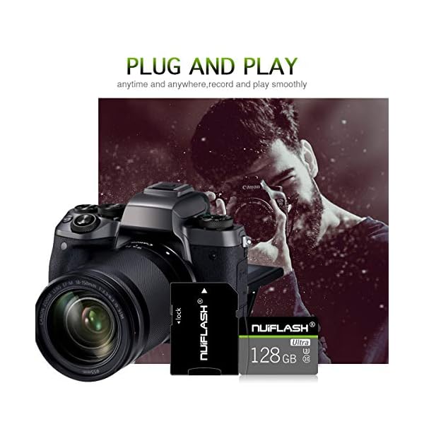 128GB Micro SD-Karte mit Adapter (Klasse 10 High Speed) Video Micro SD-Speicherkarte/SD-Speicherkarten für Kamera… – Bild 4