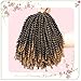 Gabrielle 3 Pack 8 Inch Spring Twist Hair Crochet Braids Kanekalon Synthetic Bomb Twist Crochet Hair Braiding Hair Extensions T27# Low Temperature Fiber
