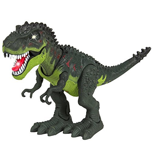 TECHEGE Toys Furious T Rex Moving Dinosaur Battery Powered Jurassic Era Prehistoric Life Like TREX