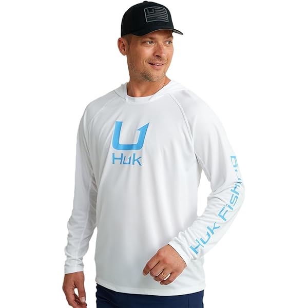 HUK Icon X Hoodie Chemise De Pêche Avec Protection Solaire Pour Homme