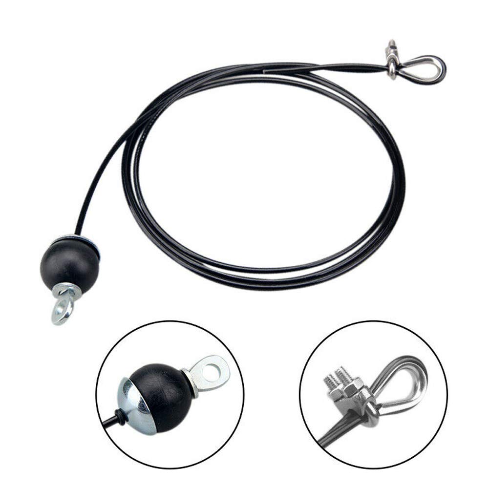 Folconauto Gym pulley system heavy duty 2.5M gym cable fitness pulley length adjustable steel wire rope for fitness LAT and lifting pulley system home fitness