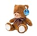 WILDREAM Plush Teddy Bear Stuffed Animals with Ribbon Bow, Shaggy Stuffed First Teddy Bear Plush for Boys/Girls/Boyfriends/Girlfriends, Soft Gifts for Birthday, 8 Inches (Brown)