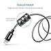 ZTeanok HS-USB-045-03 iPhone Cable 10' Extra Long Nylon Braided Cord Lightning Cable to USB Charging Charger for iPhone 7/7 Plus/6S/6S Plus/SE/5S/5,iPad,iPod Nano 7 - Black/White - 2 Count